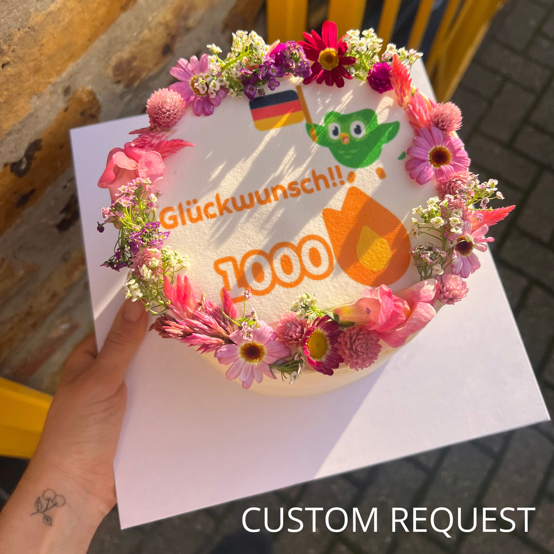 Celebration Cake with Edible Image