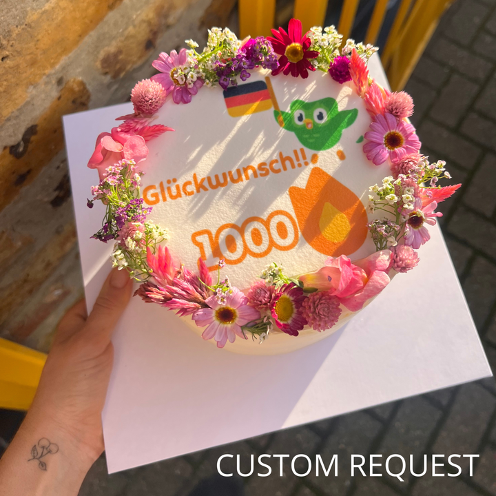 Celebration Cake with Edible Image